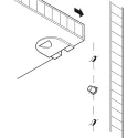 Shelf support, For wooden shelves, steel
