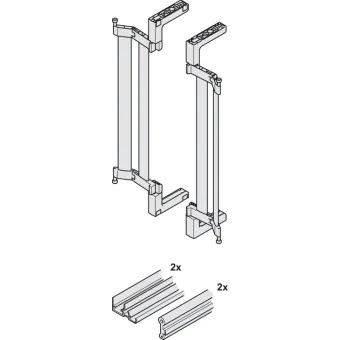 Profilių komplektas viršutiniam F-Flush51 tvirtinimui P860-1627mm,