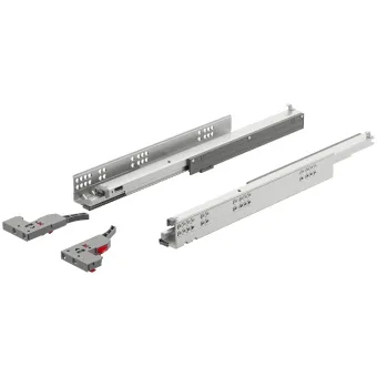 Concealed runner, Synchro full extension, load bearing capacity up to 30kg, steel, coupling install