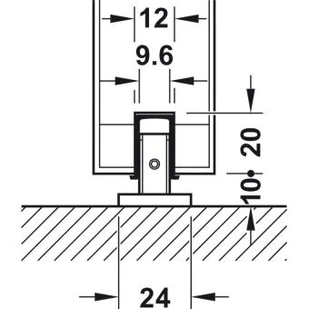 Bottom guide, with zero clearance