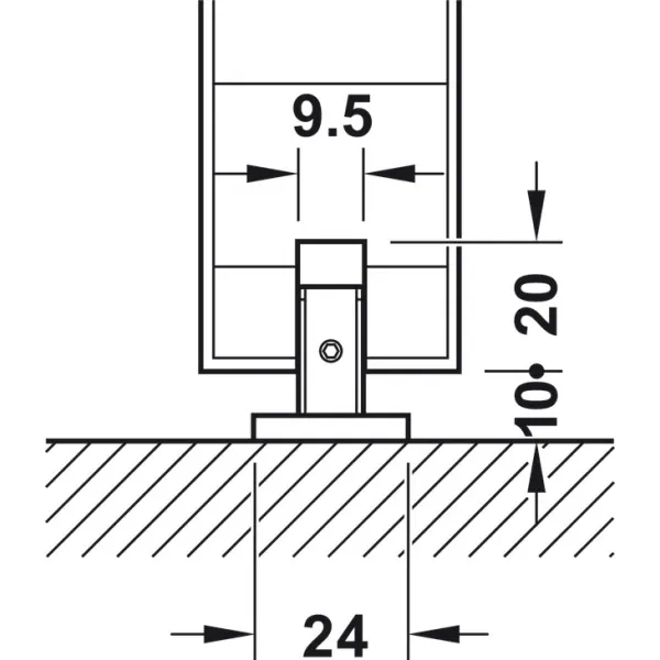 Bottom guide, with zero clearance