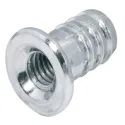Press-fit sleeve, Internal thread, steel, with rim
