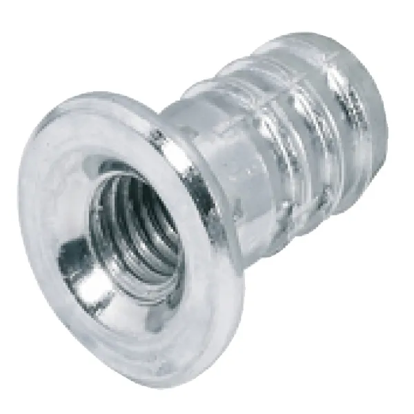 Press-fit sleeve, Internal thread, steel, with rim