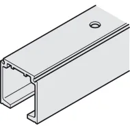 Profilis viršutinis Slido D-Line L4000mm, H33mm, aliuminis anoduotas