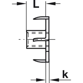 T-nut, With internal thread, steel