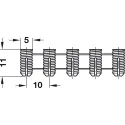 Įvorė išsipečianti (20vnt.), medvaržščiui M5x11mm, plastikas