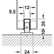 SDS Slido D-Line 120 I med.1d. šveln.užd.1k H