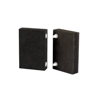 Snap Fitting "Bone" Female Part-White PA, Ø10x10mm