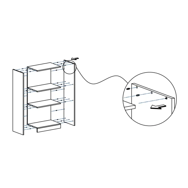 Įvorė BONE (Female) L10 plast. balta SISO