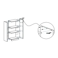 Įvorė BONE (Female) L10 plast. balta SISO