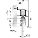 SDS Slido D-Line 120 L stik.1d. šveln.užd.1k H SDS Slido D-Line 120 L stik.1d. šveln.užd.1k H