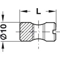 Veržlė cilindrinė M6x14mm, Ø10mm,