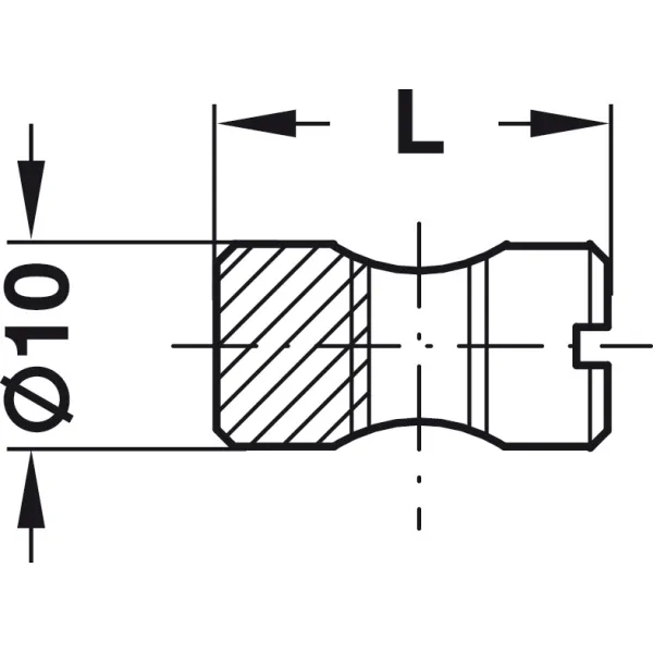 Veržlė cilindrinė M6x14 D10 HAFELE