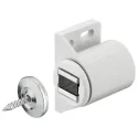 Magnetic catch, pull 3–4kg, for screw fixing, round