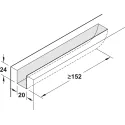Sliding door fitting, Slido D-Line11 50I, set without running track