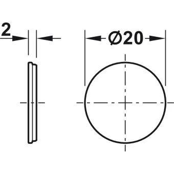 Plokštelė magnetukui klijuojama