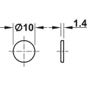 Magnetic disk, For glue fixing
