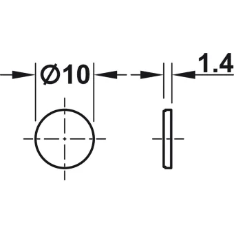 Magnetic disk, For glue fixing