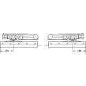 SDS D-Line11 50L stiklinėms 1 durims su švelniu stabdymu P800mm,