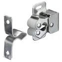 Twin roller catch, For screw fixing, steel