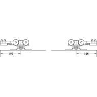 SDS Slido D-Line11 50P medinėms durims