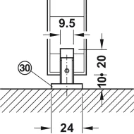 SDS Slido D-Line11 50P medinėms durims