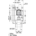 Sliding door fitting, Slido D-Line11 50P, set without running track