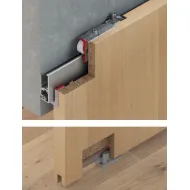 Sliding door fitting, Slido D-Line41 50X, set