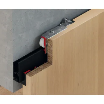 Sliding door fitting, Slido D-Line41 50X, set