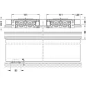 Sliding door fitting, Slido D-Line41 50X, set