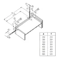 Concealed runner EXCEL soft close, partial extension L300mm