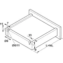 Concealed runner MX UMS single extension L300mm, 25kg with soft-close