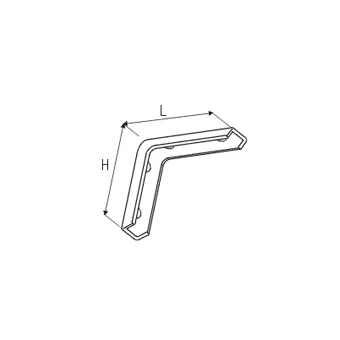 Shelf support L120mm black