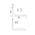 Shelf support L180mm cherry