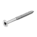 Chipboard screw with partial thread 4.5x80/48mm yellow, 1000 pcs