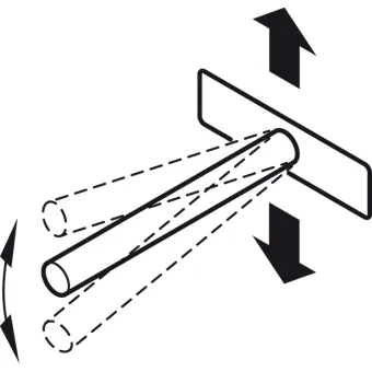 Laikiklis lentynai paslėptas Ø12mm, L110mm