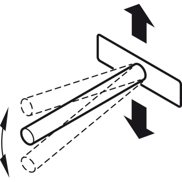 Laikiklis lentynai paslėptas Ø12mm, L110mm