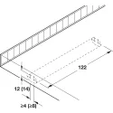 Shelf support, with wood-screw thread and wall plug
