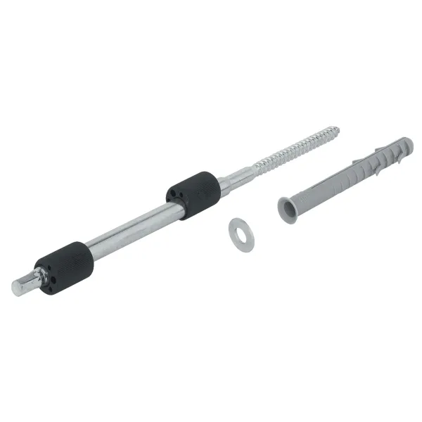 Shelf support, with wood-screw thread and wall plug