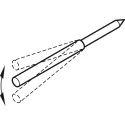 Shelf support, with wood-screw thread and wall plug