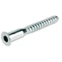 One-piece connector, confirmat, 7x70mm, SW4, countersunk head, for drill hole Ø5mm, steel, zinc plat