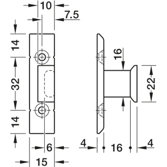 Frame part, Häfele Keku EHS