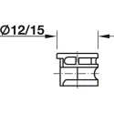 Connector housing MINIFIX Ø15mm, H19.5mm, for wood thickness from 29mm