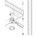 Ekscentrikas MINIFIX Ø15mm, H13,5mm, plokštės storis min. 18mm
