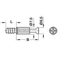 Sąvarža 8.5x34 sriegis 5 HAFELE