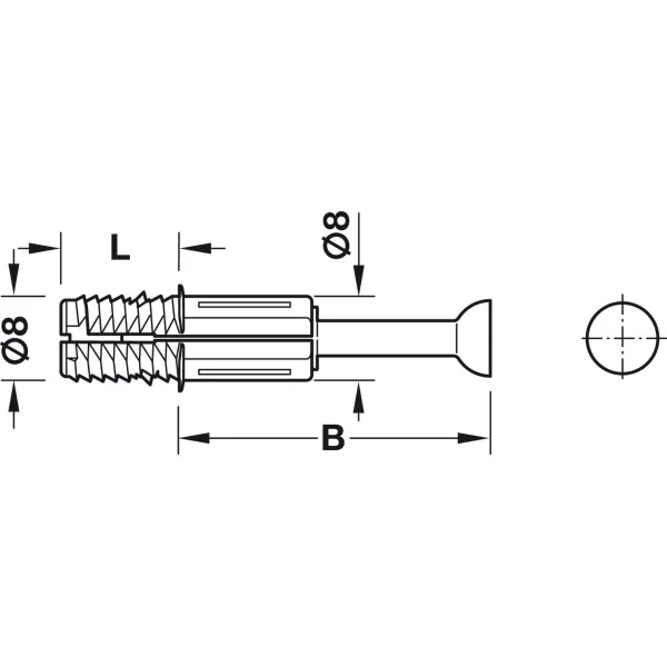 Sąvarža greito jungimo 11,5x24mm, sriegis Ø8mm,