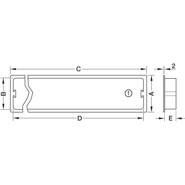 ventilation trims, plastic, with fixing clips, with louvres