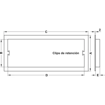 ventilation trims, plastic, with fixing clips, with louvres
