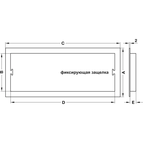 ventilation trims, plastic, with fixing clips, with louvres