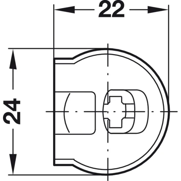 Jungtis RAFIX 20x14,2mm, juoda be lankelio S19mm,
